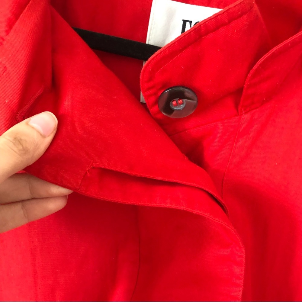 London Fog Vintage Red Trench Jacket - Picture 10 of 16